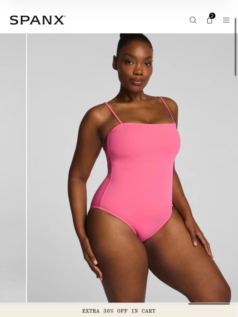 Spanx bandeau swimsuit nwt